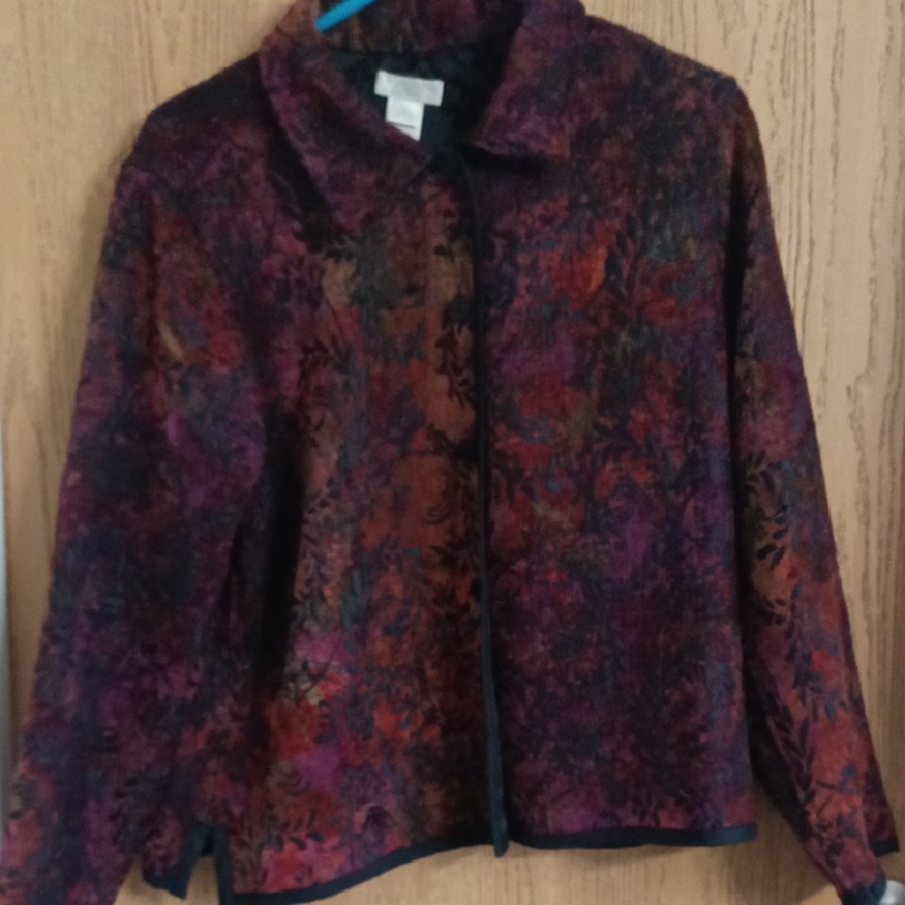 Christopher & Banks Floral Multicolor Blazer